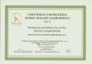 szkolenie - masaz głęboki cz 2 - certyfikat