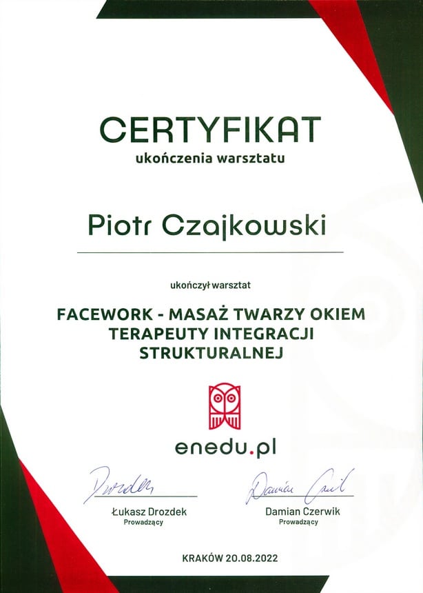 O Piotrze 24 certyf facework