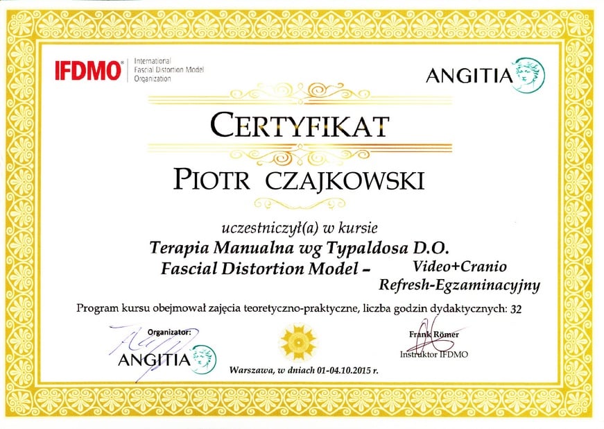 O Piotrze 16 certyf fdm egzamcranio