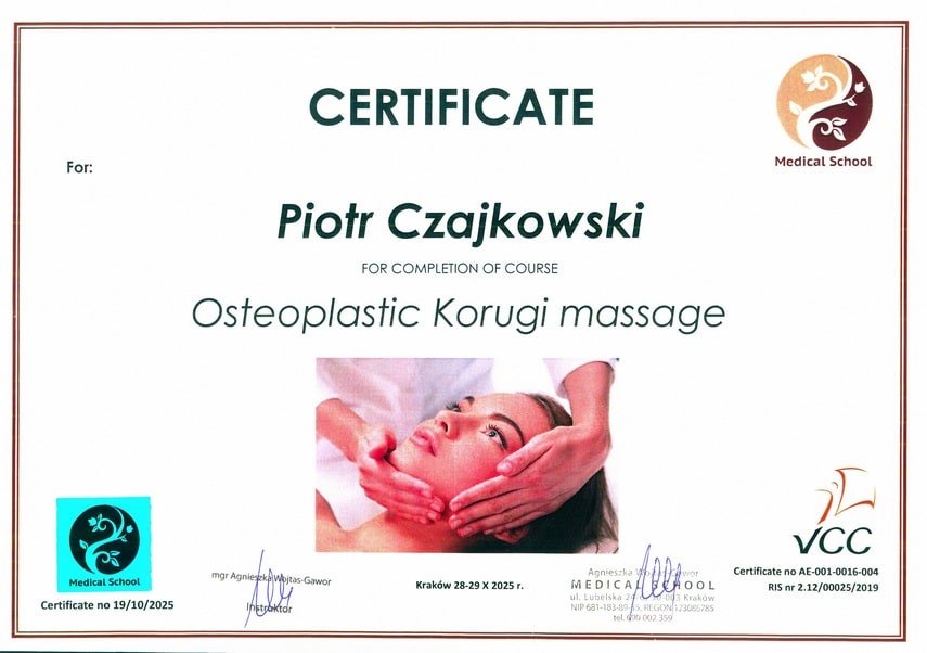 O Piotrze 12 certyf korugi osteo