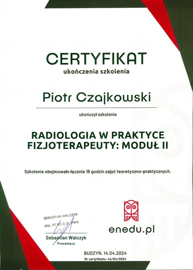 O Piotrze 26 certyf radiol enedu