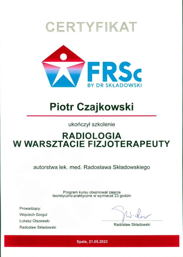 O Piotrze 27 certyf radiol radek