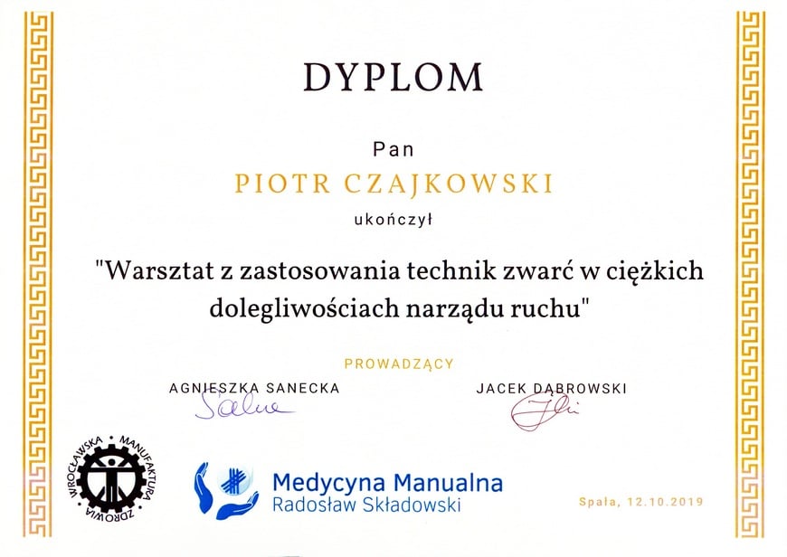 O Piotrze 6 certyf zwarcia zaaw